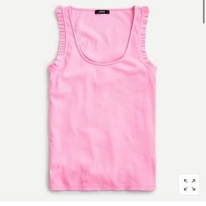 J. Crew Ribbed Ruffle Tank